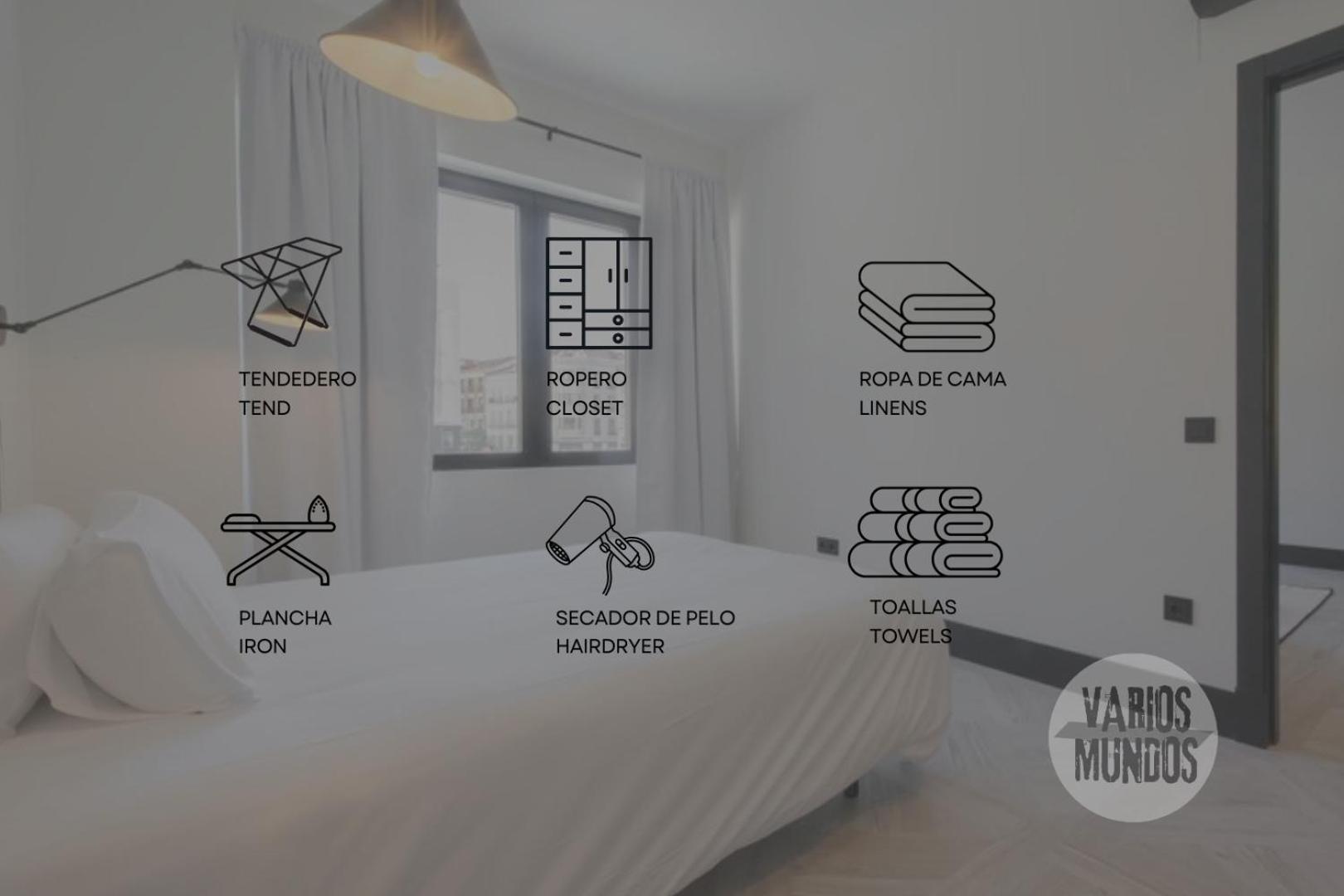 Bright Apt Para 4Pax En Gran Via-Plaza De Carmen E2 马德里 外观 照片